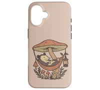 Goblincore Possum Under Mushroom Hammock Woodland Custodia per iPhone 16