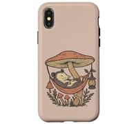 Goblincore Possum Under Mushroom Hammock Woodland Custodia per iPhone X/XS