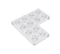 Gobricks 2639 - Piastre per fondazione, 4 x 4 angoli, 10 pezzi, GDS-696, compatibile con i mattoncini Lego, colore: Trans-Clear 180