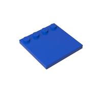 Gobricks 6179 - Piastre speciali per fondazione, 4 x 4, con borchie su un bordo, 10 pezzi, GDS-794, compatibili con mattoncini Lego, colore: blu