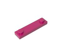 Gobricks 92593 Piastra di fondazione speciale 1x4 con 2 borchie, 50 pezzi GDS-723 compatibile con mattoncini Lego, colore: magenta