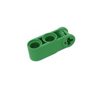 Gobricks Albero Bolt Collegamento Technic Axle and Pin Connector Perpendicolare 3L con 2 fori pin 42003 GDS-936 50PCS Compatibile con Lego Classic Bulk Toy MOC Colore: verde brillante 37