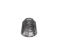 Gobricks, contenitore per capelli, 50 pezzi, compatibile con Lego GDS-M239 85975 Classic Bulk Toy MOC, colore: nero trans 111