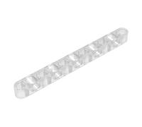 Gobricks GDS-1594 Trave tecnica 1x11 spessa con fori alternati, 10 pezzi, compatibile con parti di giocattoli Lego fai da te e componenti MOC per le principali marche di mattoni, colore: trasparente