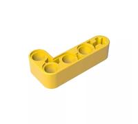Gobricks GDS-671 Technic Beam 2 x 4 L forma spessa, 50 pezzi, compatibile con Lego 32140 42137, parti fai da te e componenti MOC per mattoni grandi, colore: Giallo 24