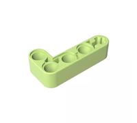 Gobricks GDS-671 Technic Beam 2 x 4 L forma spessa, 50 pezzi, compatibile con Lego 32140 42137, parti fai da te e componenti MOC per mattoni grandi, colore: Giallo/Verde 326