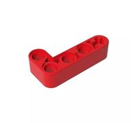 Gobricks GDS-671 Technic Beam 2 x 4 L forma spessa, 50 pezzi, compatibile con Lego 32140 42137, parti fai da te e componenti MOC per grandi marche di mattoni, colore: rosso 21