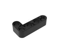 Gobricks GDS-671 Technic Beam 2 x 4 L forma spessa, 50 pezzi, compatibile con Lego 32140 42137, parti fai da te e componenti MOC per grandi marche di mattoni, colore: Nero 26