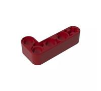 Gobricks GDS-671 Technic Beam 2 x 4 L forma spessa, 50 pezzi, compatibile con Lego 32140 42137, parti fai da te e componenti MOC per mattoni grandi, colore: Rosso scuro 154