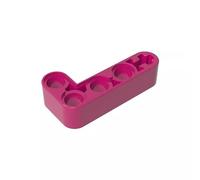 Gobricks GDS-671 Technic Beam 2 x 4 L forma spessa, 50 pezzi, compatibile con Lego 32140 42137, parti fai da te e componenti MOC per mattoni grandi, colore: Magenta 124