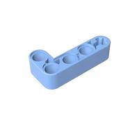 Gobricks GDS-671 Technic Beam 2 x 4 L forma spessa, 50 pezzi, compatibile con Lego 32140 42137, parti fai da te e componenti MOC per mattoni di grandi dimensioni, colore azzurro 212