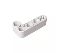 Gobricks GDS-671 Technic Beam 2 x 4 L forma spessa, 50 pezzi, compatibile con Lego 32140 42137, parti fai da te e componenti MOC per grandi marche di mattoni, colore: Bianco 1