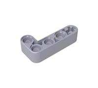 Gobricks GDS-671 Technic Beam 2 x 4 L forma spessa, 50 pezzi, compatibile con Lego 32140 42137, parti fai da te e componenti MOC per grandi marche di mattoni, colore: argento piatto 315