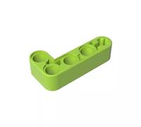 Gobricks GDS-671 Technic Beam 2 x 4 L forma spessa, 50 pezzi, compatibile con Lego 32140 42137, parti fai da te e componenti MOC per grandi marche di mattoni, colore: Lime 119
