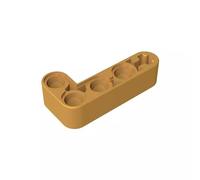 Gobricks GDS-671 Technic Beam 2x4 L forma spessa, 50 pezzi, compatibile con Lego 32140 42137, parti fai da te e componenti MOC per mattoni grandi, colore: oro perla 297