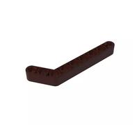 Gobricks GDS-674 Technic Beam 1x9 curvo (7-3) spesso, 50 pezzi, compatibile con Lego 32271 42160, parti fai da te e componenti MOC per grandi marche di mattoni, colore: Marrone scuro 308