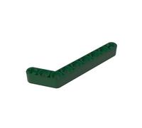 Gobricks GDS-674 Technic Beam 1x9 curvo (7-3) spesso, 50 pezzi, compatibile con Lego 32271 42160, parti fai da te e componenti MOC per grandi marche di mattoni, colore: Verde scuro 141
