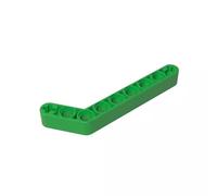 Gobricks GDS-674 Technic Beam 1x9 Curvo (7-3) Spessore 50 Pezzi, Compatibile con Lego 32271 42160, Parti fai da te e Componenti MOC per grandi marche di mattoni, colore: Verde chiaro 37