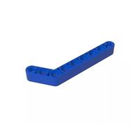 Gobricks GDS-674 Technic Beam 1x9 Curvo (7-3) Spessore 50 Pezzi, Compatibile con Lego 32271 42160, Parti fai da te e Componenti MOC per grandi marche di mattoni, colore: Blu 23
