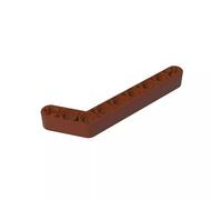 Gobricks GDS-674 Technic Beam 1x9 Curvo (7-3) Spessore 50 Pezzi, Compatibile con Lego 32271 42160, Parti fai da te e Componenti MOC per grandi marche di mattoni, colore: Marrone rosso 192