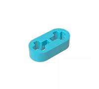 Gobricks GDS-688 - Proiettore tecnico 1x2 sottile, 50 pezzi, compatibile con Lego 41677 44862, parti fai da te e componenti MOC per mattoni di grandi dimensioni, colore: azzurro medio 322