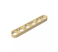 Gobricks GDS-694 - Proiettore tecnico 1x6 sottile, 50 pezzi, compatibile con Lego 32063, 28570, 4114634, parti fai da te e componenti MOC per grandi marche di mattoni, colore: Marrone chiaro 5