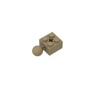Gobricks GDS-976 Technic Brick Modified 2x2 con sfera e foro dell'asse, con 6 fori nella palla, 50 pezzi, compatibile con Lego Toy 57909 Componenti MOC per le principali marche di mattoni, colore