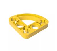 Gobricks GDS-990 Trave tecnica 3x3 a forma di L con quarto di ellisse sottile, 50 pezzi, compatibile con Lego Toy 32249 Parti fai da te e componenti MOC per le principali marche di mattoni, colore