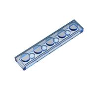 Gobricks Piastra di fondazione 1 x 5 piastra di base 50 pezzi compatibile con Lego GDS-90026 78329 Classic Bulk Toy MOC Colore: Trans-Dark Blue 43