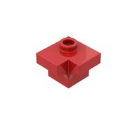 Gobricks Piastrelle da parete ad angolo ad arco 2 x 2 50 pezzi compatibili con Lego GDS-90079 38585 Classic Bulk Toy MOC Colore: rosso 21