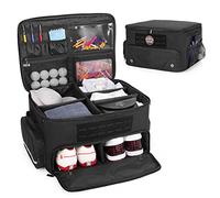 GOBUROS Organizer per baule da golf, borsa portaoggetti con scomparto separato per 2 paia di scarpe fino a 16 anni, organizer per armadietti per auto da golf per accessori