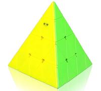 Gobus Mofangge 4x4 Pyramid Triangle Pyraminx Magic Cube Speed Puzzle cube (Stickerless)