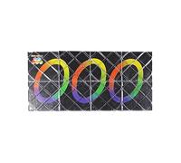 Gobus MoZhi LingAo 8 Pannelli 3 anelli Nero Magic Puzzle pieghevole Cubo Twisty Toy per bambini Adolescenti Adulti