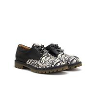 GOBY Bottines Stivaletti Vegani Fatti a Mano con Stampa - Design Confortevole - Vernice Multicolore Durevole di Alta Qualità - Resistenza all'Esterno