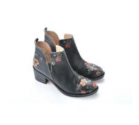 GOBY Stivali Feta - Stivaletti vegani da donna, fatti a mano, con stampa - Comodi - Resistenti con finitura multicolore - Adatti all’esterno - Stivaletti alla moda