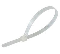 Gocableties Confezione da 100 Fascette Riutilizzabili 300 mm x 7,6 mm, Fermacavi Resistenti, Bianco Naturale, 30,5 cm, Nylon