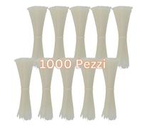 Gocableties - Fascette Plastica Bianche/Trasparenti - 300 mm x 3,6 mm - 1000 Pezzi - UV-beständiges Set