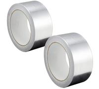 GOCABLETIES - Nastro adesivo in alluminio - 48 mm x 25 m - Resistente ad acqua e calore - Per sigillare, riparare ed isolare - 2 Rotoli