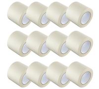 Gocableties - Nastro di carta - 100 mm x 50 m - 12 Rotoli - Per protezione superfici mentre si dipinge - Adesivo privo di solventi