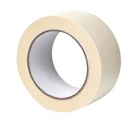 Gocableties - Nastro di carta - 50 mm x 50 m - Per protezione superfici mentre si dipinge - Adesivo privo di solventi - 1 Rotolo