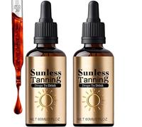 Gocce abbronzanti da bere,Aggiornamento 2026 gocce autoabbronzanti, acceleratore abbronzante, gocce autoabbronzanti, gocce abbronzanti, viso e corpo autoabbronzante, Sunless (2pcs)