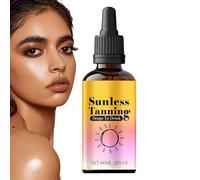 Gocce Abbronzanti Senza Sole, 2 fl oz Bevibili Gocce Autoabbronzanti, Migliora il Tonos Naturale della Tua Pelle Baciata dal Sole, Booster Bronzeo Nutriente Orale, Crema Idratante Abbronzante Graduale