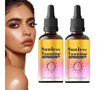Gocce Abbronzanti Senza Sole, 2 Pack Bevibili Gocce Autoabbronzanti, Crema Idratante Abbronzante Graduale, Migliora il Tonos Naturale della Tua Pelle Baciata dal Sole, Bronzer Nutriente (60ml*2)