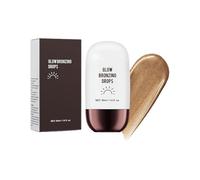 Gocce Autoabbronzanti Super Glow, Gocce Bronzanti Liquidi per il Viso e la Pelle, Gocce Bronzanti Naturali, Sublimatore della carnagione Naturale (#02)