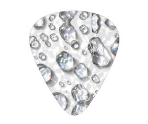 Gocce d'acqua lucide Plettri per chitarra, set da 12 pezzi, tre diversi spessori per chitarra elettrica acustica e altri strumenti