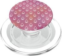 Gocce d'acqua rosa e arancione sfumato PopSockets PopGrip per MagSafe