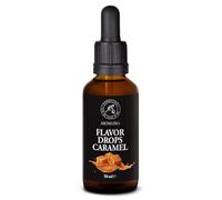 Gocce di Aroma Caramello 50ml - Liquido Flavdrops - Gocce Aromatiche per Cucinare e Cuocere - Vetro Scuro con Contagocce - Aroma Alimentare per Pasticceria e Dolci - Vegano - Senza Calorie