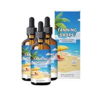 Gocce di brunione senza sole da bere, auto-abbronzante per lucentezza e tonalità naturale della pelle, beve melanina, per il corpo, adatto per tutti i tipi di pelle (3 pezzi)