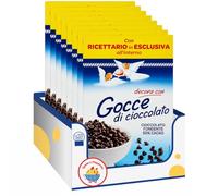 Gocce di Cioccolato Fondente 50% Cacao per Dolci e Dessert - 125 g - Ideali per Biscotti, Muffin e Torte - Variazioni 4/8/12 Pezzi (12 PEZZI)