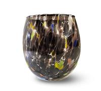 Gocce di Murano Bicchiere Vino Lavorato Secondo la Tradizione degli Artigiani di Murano, Bicchiere Soffiato e Lavorato a Mano 200 ml - Calice Vino Elegante e Prezioso